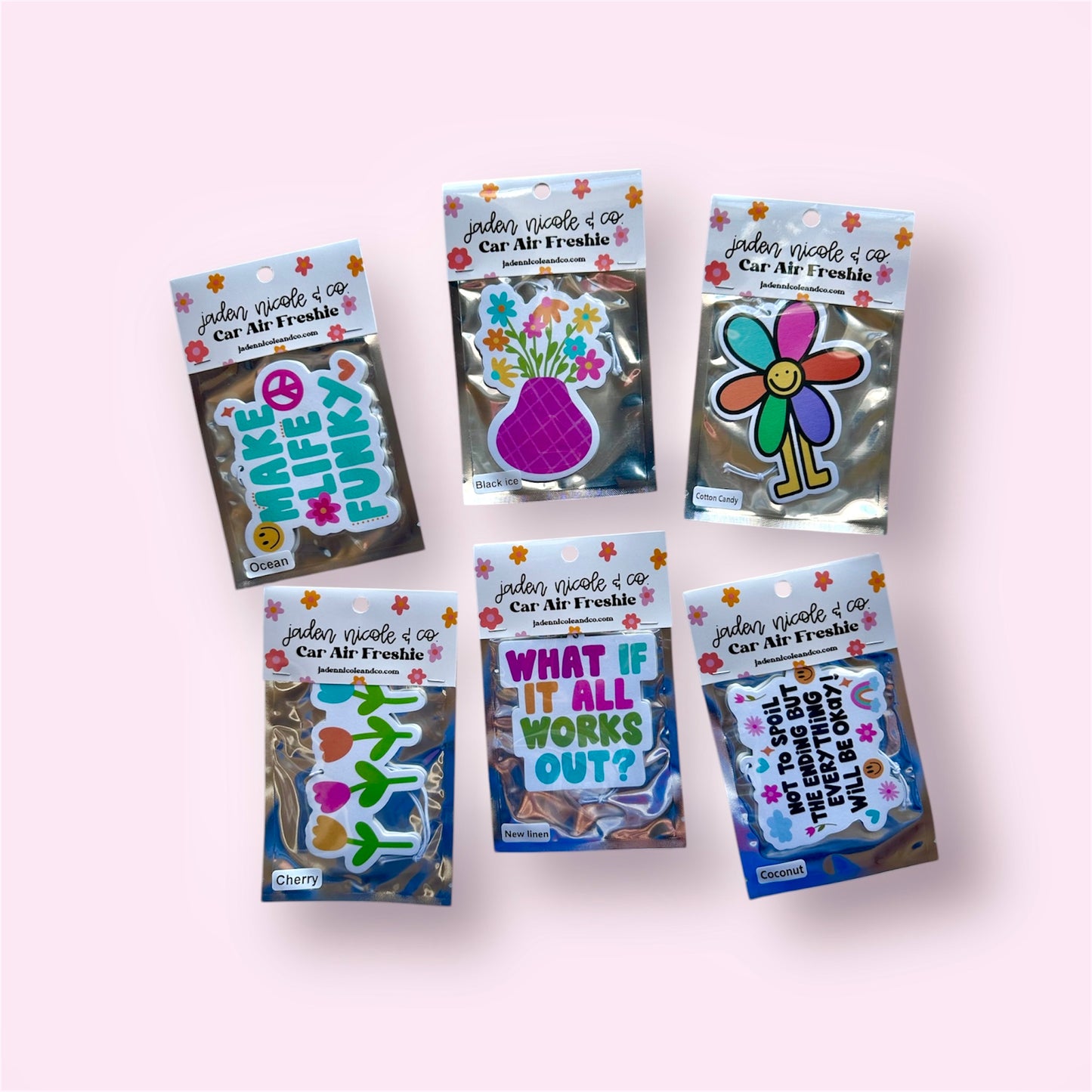 Flower Dude Car Air Freshener - Cotton Candy Scented