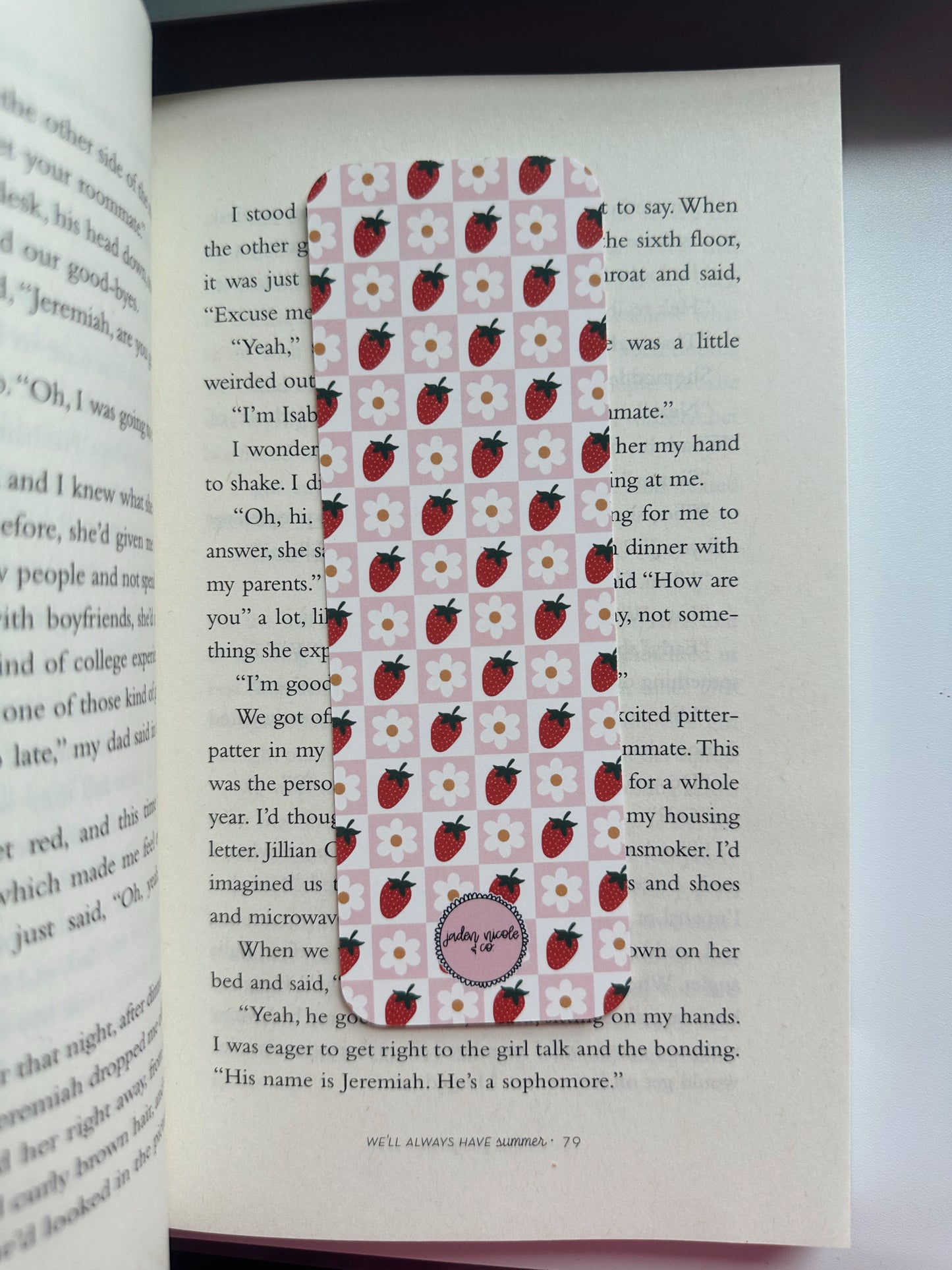 Strawberry Bookmark Set