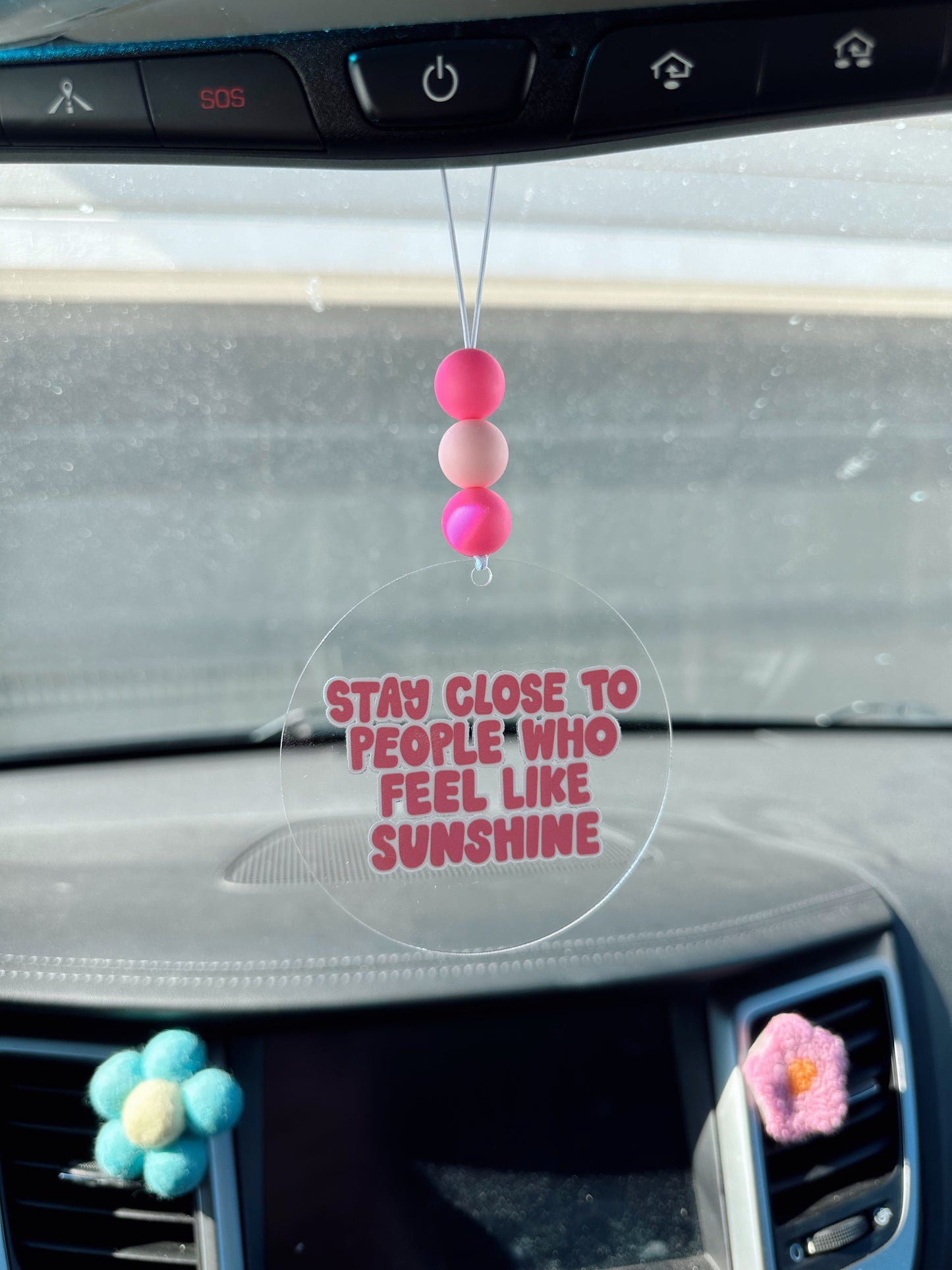 Stay Close To People Who Feel Like Sunshine Cutie Car Charm