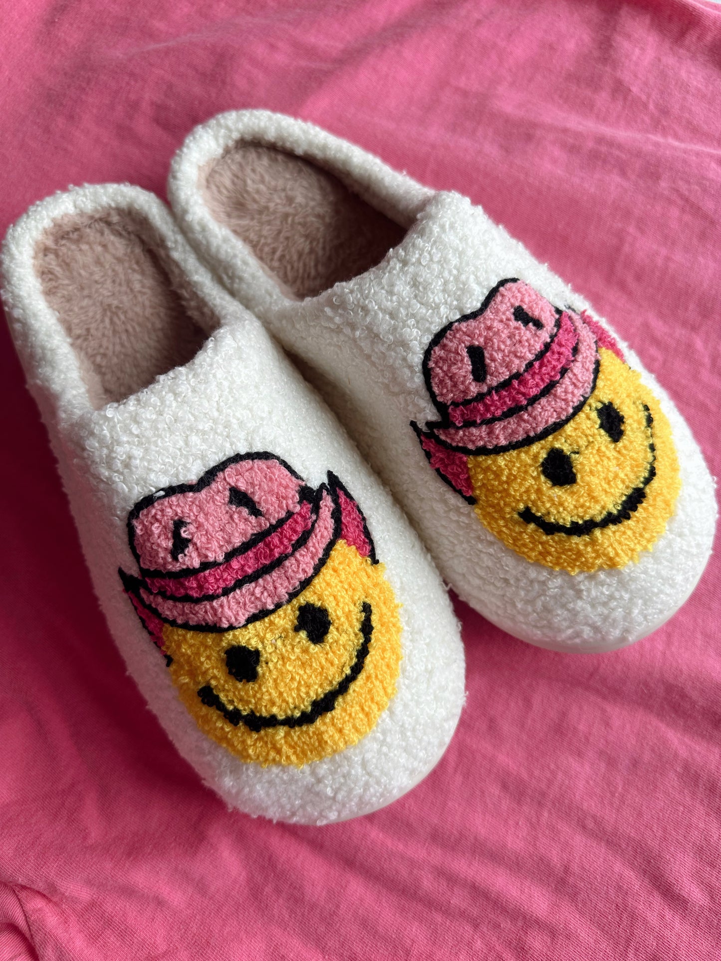 Smiley Cowboy Slippers