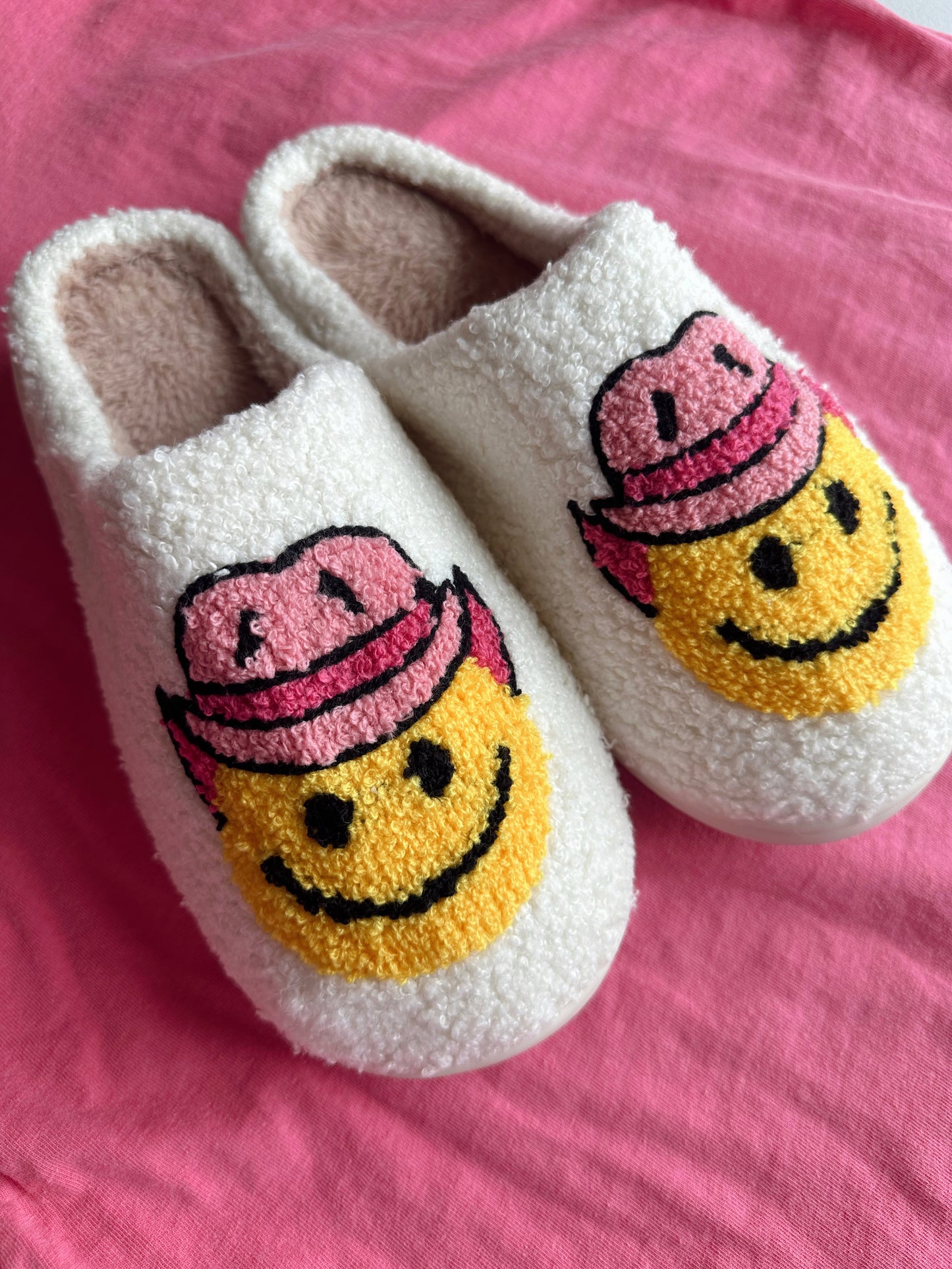 Smiley Cowboy Slippers