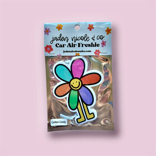 Flower Dude Car Air Freshener - Cotton Candy Scented