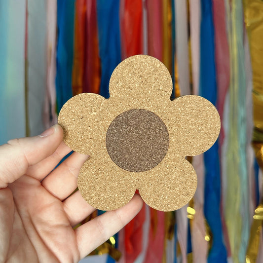 Flower Cork Coaster