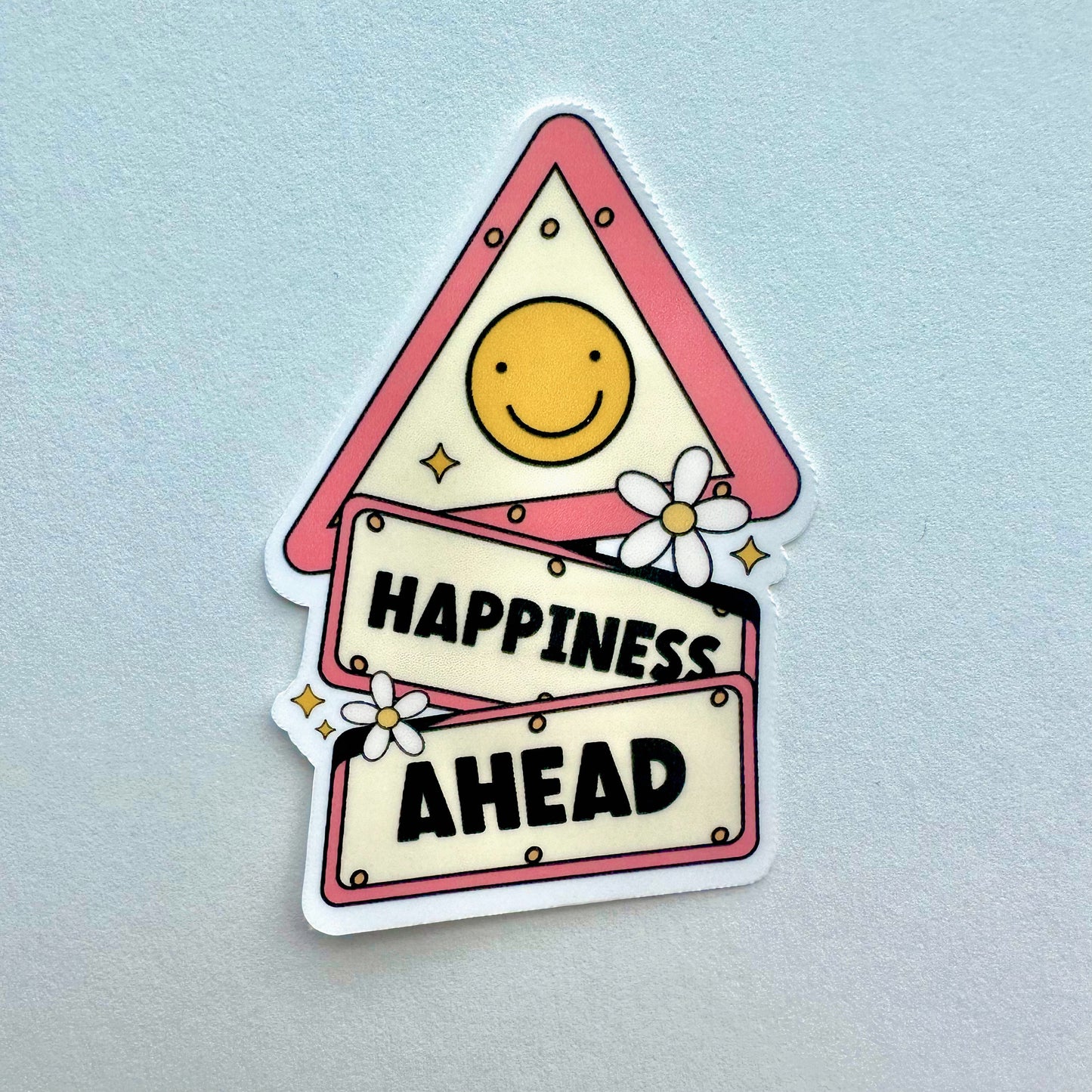 Happiness Ahead Sticker