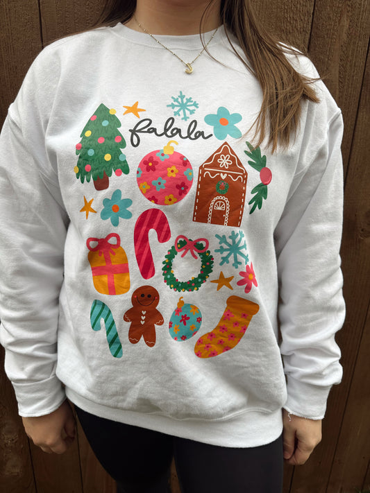 Christmas Doodles Crewneck