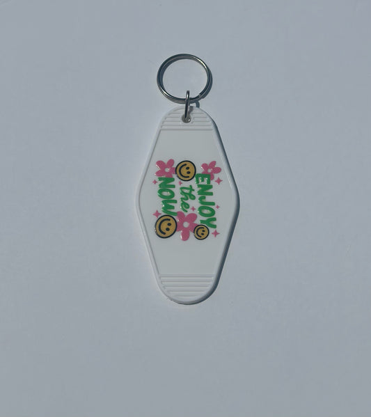 Enjoy The Now Motel Keychain