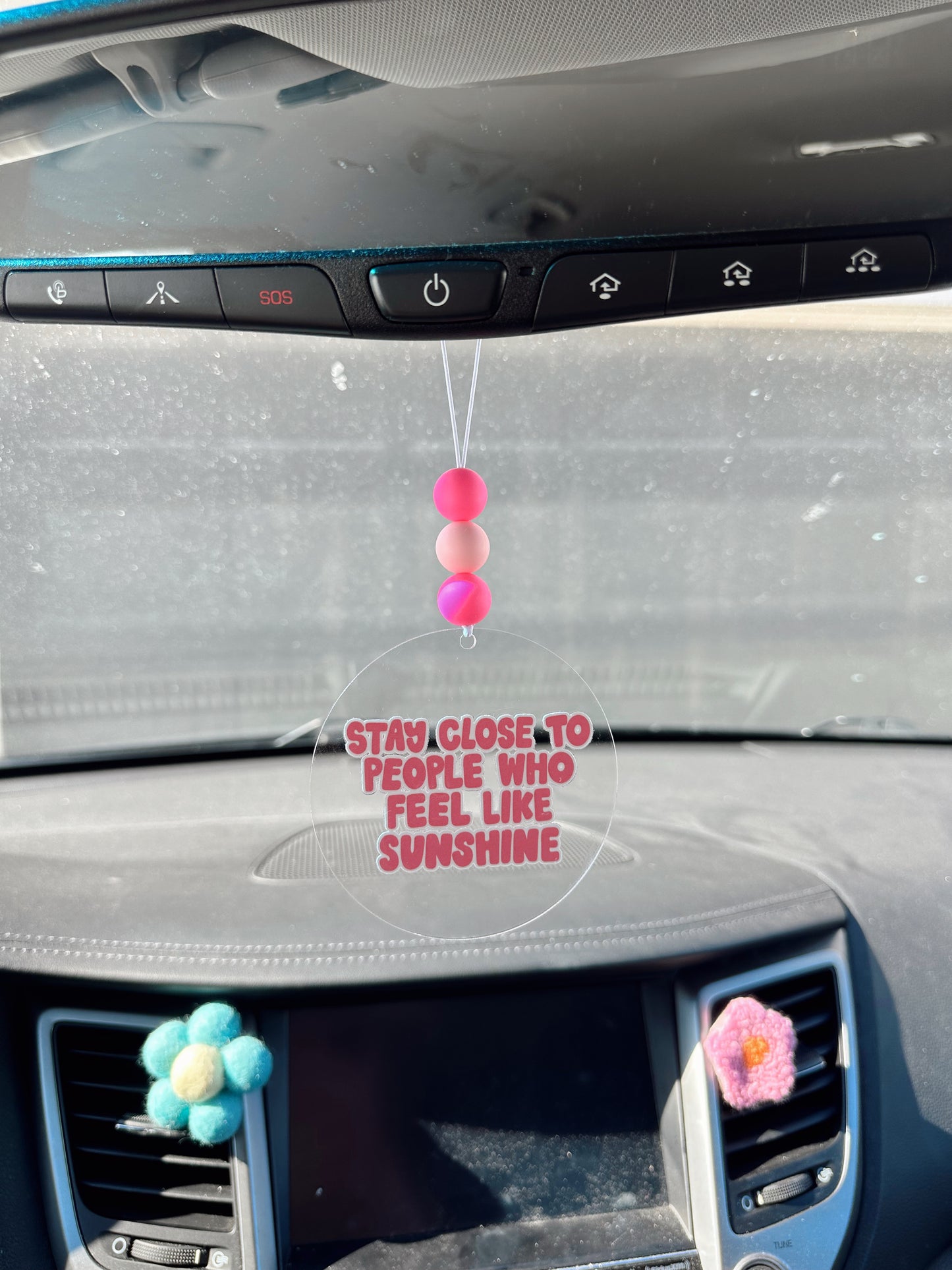 Stay Close To People Who Feel Like Sunshine Cutie Car Charm