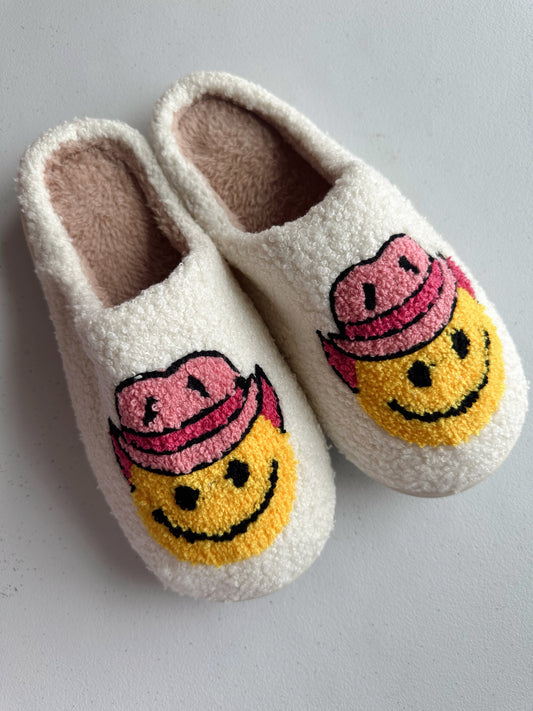 Smiley Cowboy Slippers