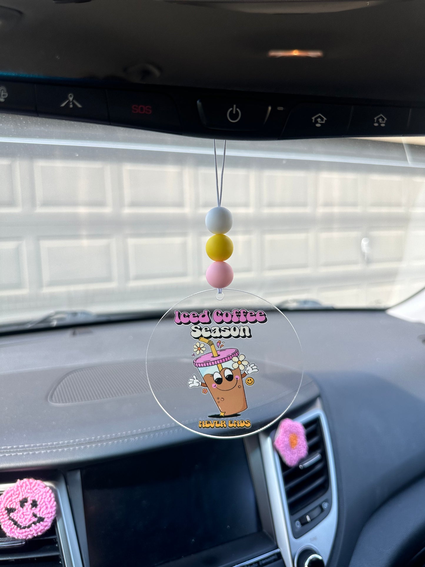 Iced Coffee Season Cutie Car Charm